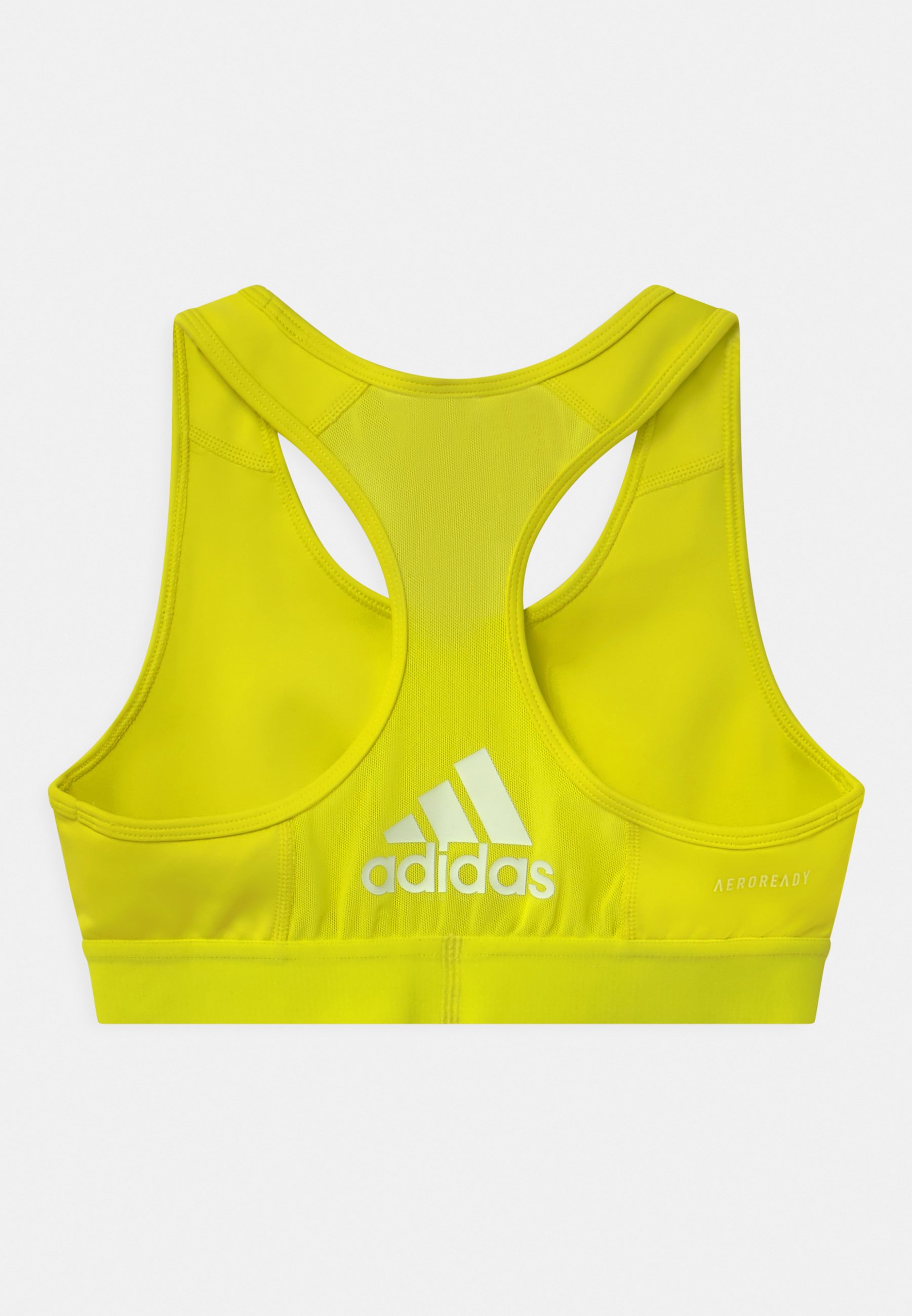 adidas Performance Sujetador deportivo - neon yellow/amarillo neón -  Zalando.es