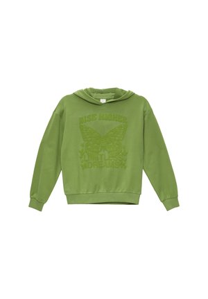 Sweat à capuche - bambusgrün