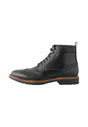 Schnürstiefelette - black