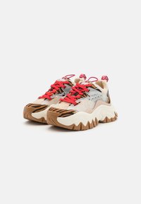 Buffalo TRAIL ONE - Tenisky - brown/cream/red
