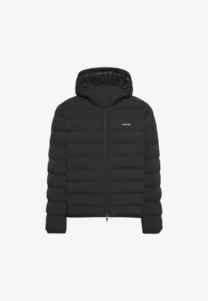 Calvin Klein, HOODED PUFFER - Jas - black