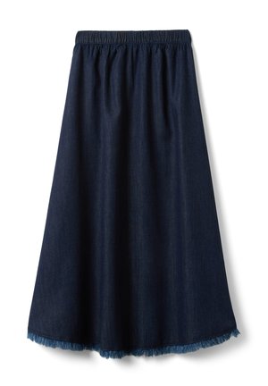 PIOMBO, Falda larga - denim blue