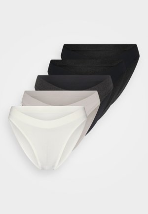 ROSANNE 5 PACK - Slip - black/ivory/grey