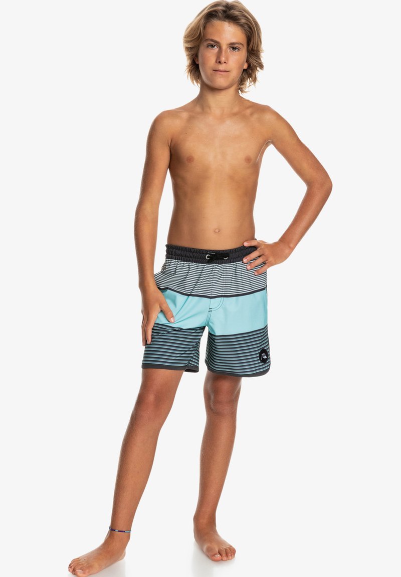 Kinder Sportbekleidung | Quiksilver kurze Sporthose tarmac/hellblau - MA89100 Kinder Sportbekleidung | Quiksilver kurze Sporthose tarmac/hellblau - MA89100