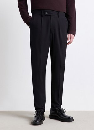 Calliope, PANTALONE LUNGO TINTA UNITA - Chino - nero ultrablack