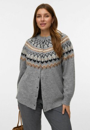 Vesta na kopčanje - medium grey melange