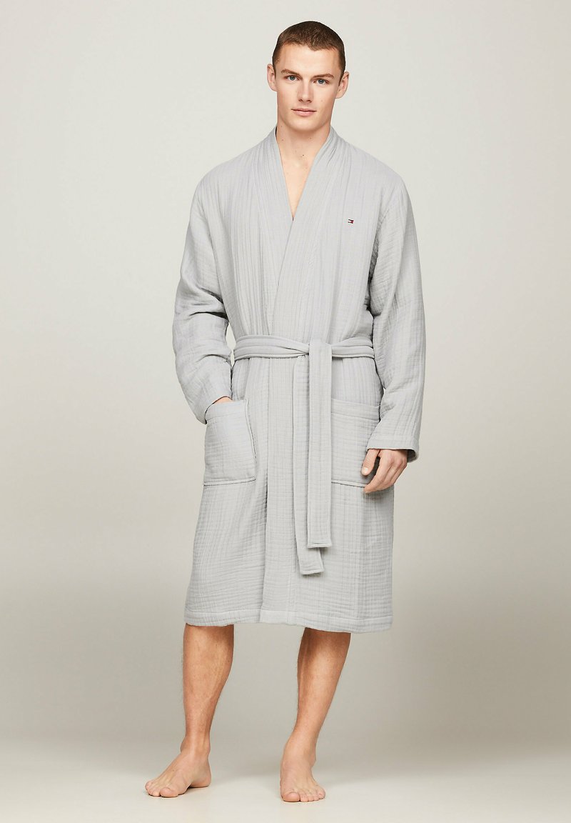 Tommy Hilfiger ORIGINAL TEXTURED Dressing gown antique silver/grey