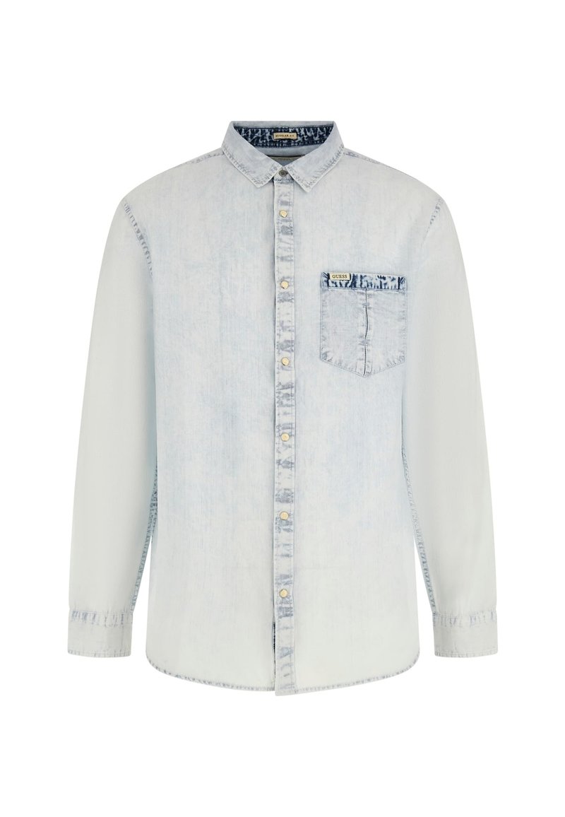 Guess Overhemd lichtblauw