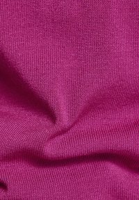 Fuchsia fabric texture with a smooth, knit finish, featuring fine ribbing and subtle stretch. Surface appears soft and uniform.