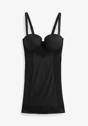 Next, DD+ FIRM TUMMY CONTROL LIGHTLY PADDED LACE SLIP - Vormivad rõivad - black