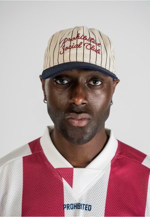 PINSTRIPE - Cap - off white navy