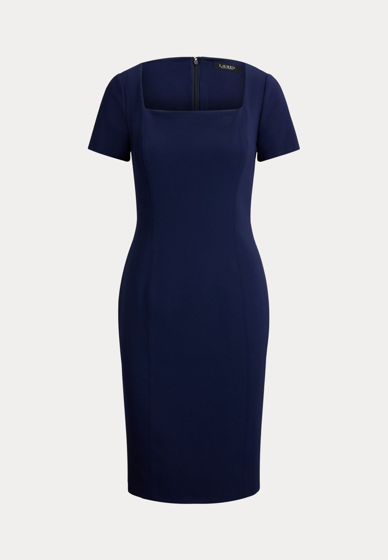 Lauren Ralph Lauren FAILLE SHORT-SLEEVE COCKTAIL DRESS - Shift dress -  refined navy/dark blue - Zalando.ie