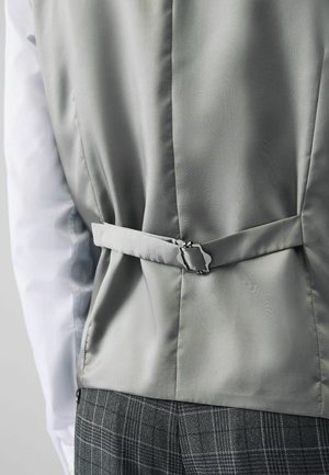 Next REGULAR FIT - CHECK  - Suit waistcoat - charcoal grey