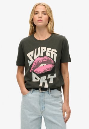 Superdry & Co Camiseta estampada - washed black