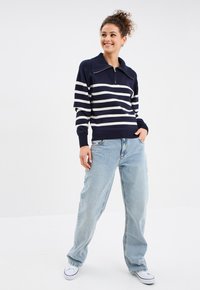 Creeks Strickpullover - bleu marine