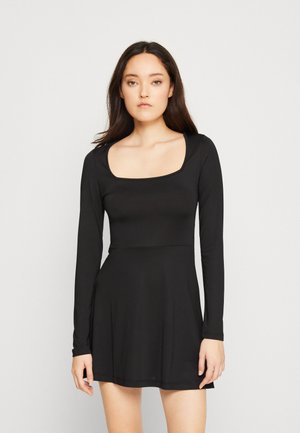 Noisy May NMKARINA SKATER DRESS - Φόρεμα από ζέρσεϊ - black