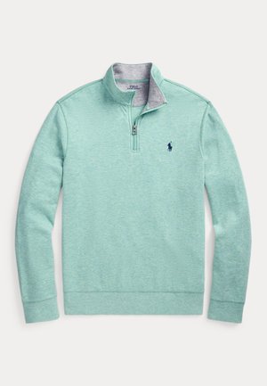 LUXURY JERSEY QUARTER-ZIP PULLOVER - Melegítőfelső - celadon heather