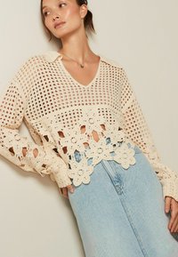Next Strickpullover - ecru white
