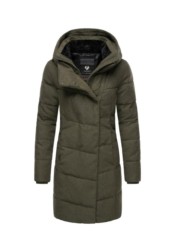 PAVLA - Wintermantel - dark olive