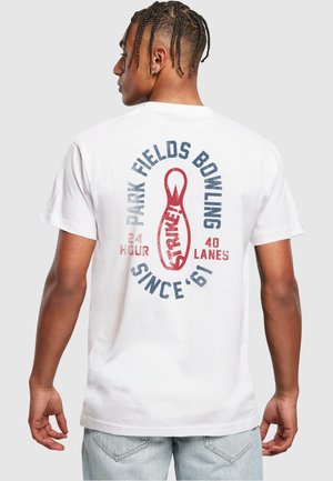 PARK FIELDS  BOWLING - T-shirt con stampa - white