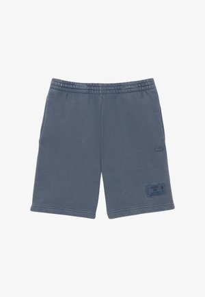 Grijze katoenen sportshorts met een elastische tailleband, zijvakken en een gestikt label met het Lacoste-logo. Glad materiaal, casual ontwerp.