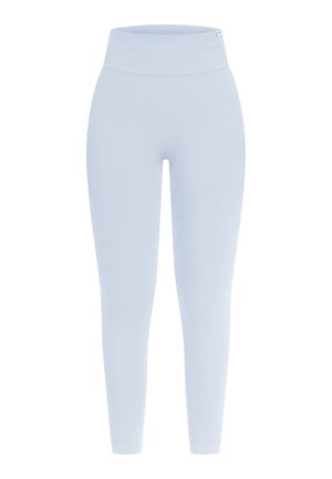 Smilodox SLAYTON SCRUNCH EFFECT LEGGINGS SPORT FITNESS - Leggings - hellblau