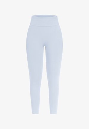 Smilodox SLAYTON SCRUNCH EFFECT LEGGINGS SPORT FITNESS - Leggings - hellblau