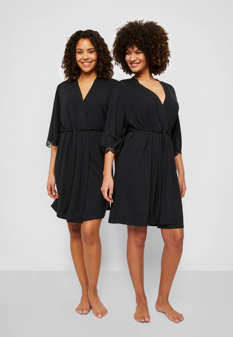 LASCANA - KIMONO - Badekåpe - black, Forstørre