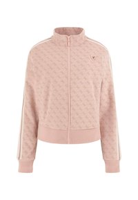 LOGO  - Zip-up sweatshirt - mehrfarbe rose