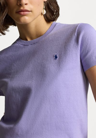 Polo Ralph Lauren PIMA COTTON SHORT SLEEVE PULLOVER - Navadna majica - lavender