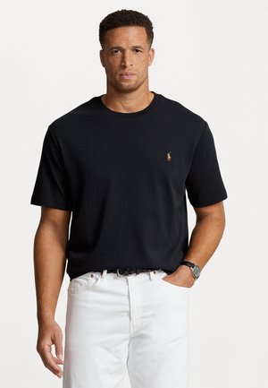 SOFT COTTON CREWNECK T-SHIRT - Basic T-shirt - black