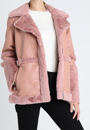 Kunstlederjacke - pink