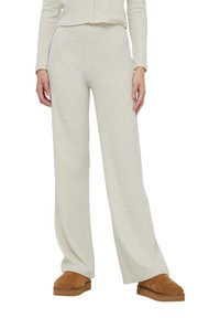 Terranova WIDE LEG - Pantaloni sportivi - avorio melange