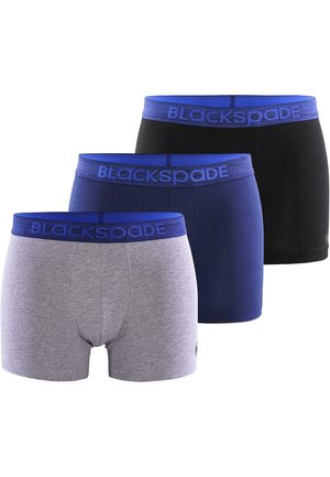 Blackspade 3 PACK MODERN BASICS - Boxerbriefs - grau meliert navy schwarz