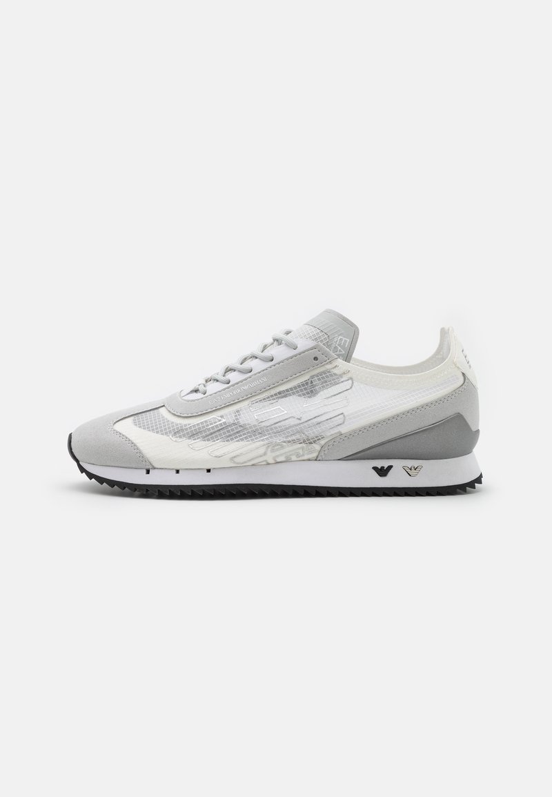 EA7 Emporio Armani Black And White Leather Sneakers main image 1