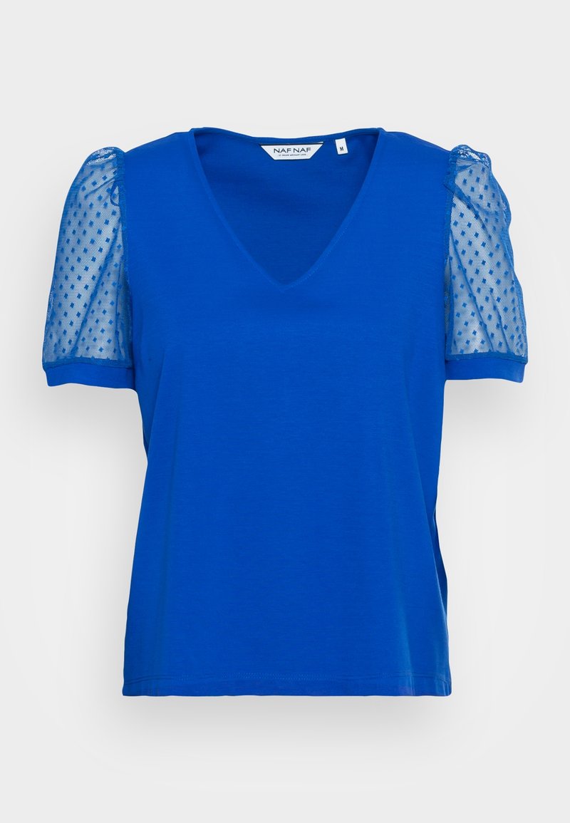 Top NAF NAF Bleu à Fleurs - Taille 2 - Occasion Bon état