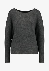 Unselected, dark grey melange
