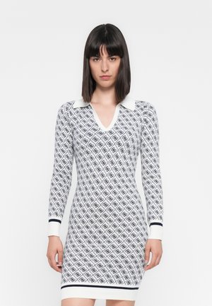 AUBREY DRESS - Pulóverruha - cream/blue