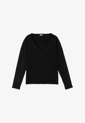 Oltre, CON SCOLLO A V - Strickpullover - nero
