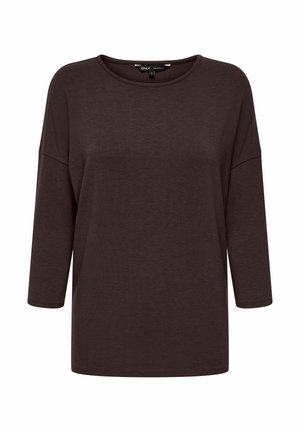 ONLY, ONLGLAMOUR 3/4 TOP JRS NOOS - T-shirt à manches longues - black coffee