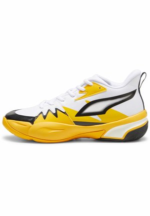 GENETICS - Zapatillas de baloncesto - white yellow sizzle