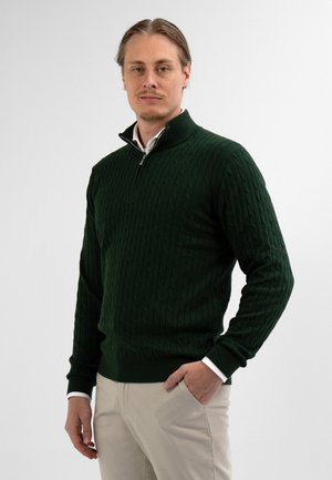 HALF ZIP - BLEND -  - Trui - donkergroen