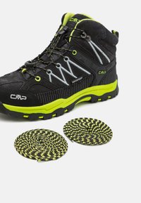 CMP KIDS RIGEL MID TREKKING SHOES WP UNISEX - Fjellsko - piombo/limegreen