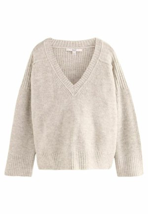 SOFT TOUCH V-NECK - Pullover - grey