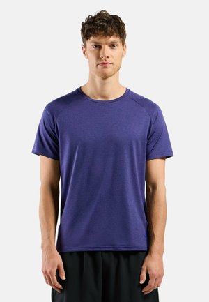 LAUF CREW NECK ACTIVE - Sports T-shirt - afterparty melange