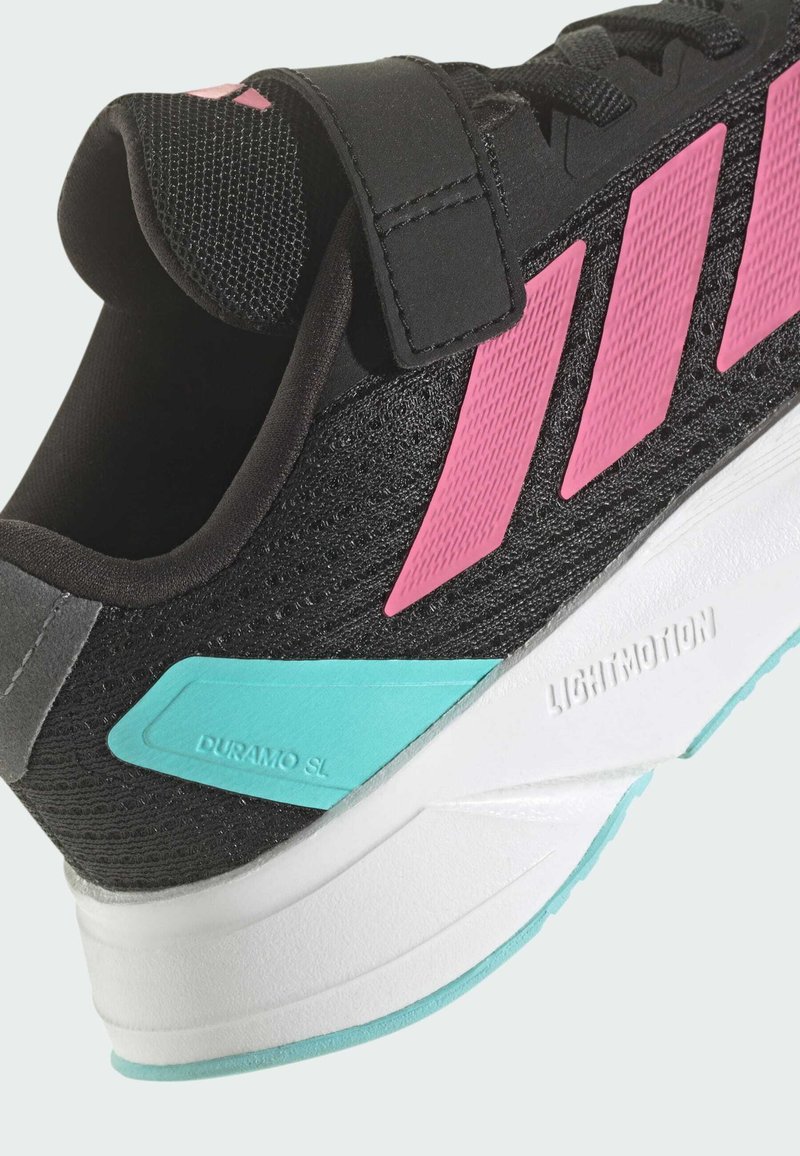 adidas Performance DURAMO - Road running shoes - core black pink fusion cloud white/black - Zalando adidas Performance DURAMO - Road running shoes - core black pink fusion cloud white/black - Zalando