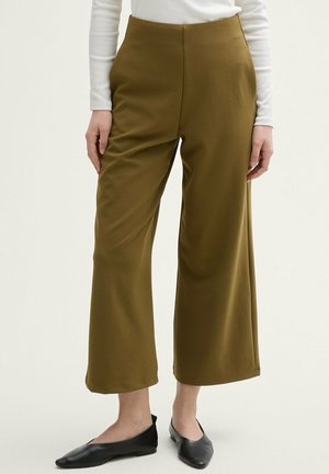 EASY CULOTTE - Pantaloni - golden olive green
