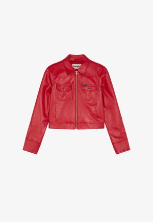 Wrangler, SLIM SEAMED JACKET - Τζιν μπουφάν - chili pepper