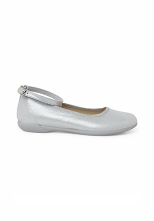 Ankle strap ballet pumps - plata