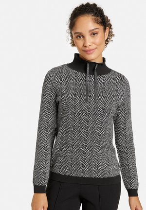 MIT HAHNENTRITTMU - Pullover - schwarz gemustert